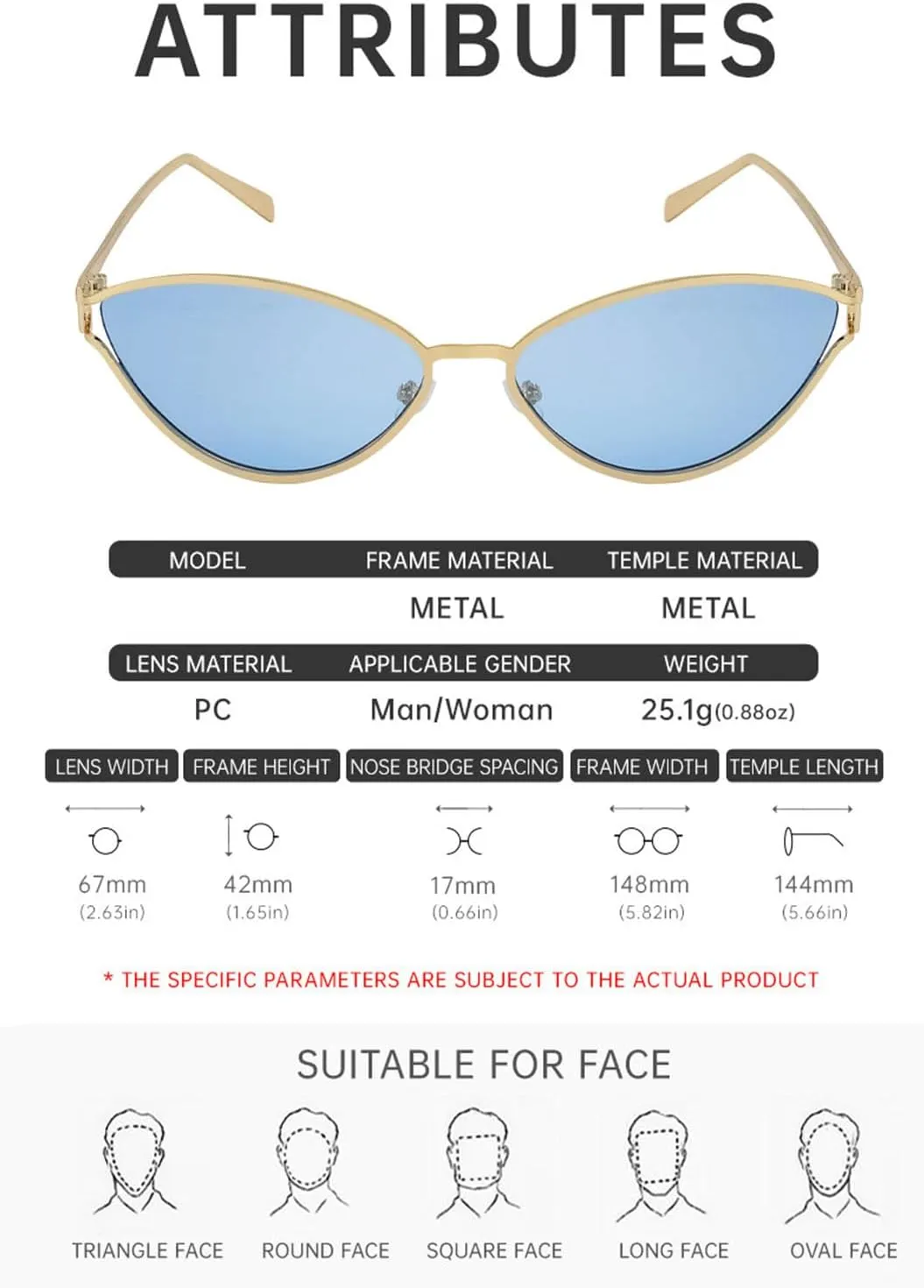 willochra Fashion Women Small Frame Cat Eye Sunglasses Men Vintage Triangle Metal UV400 Shades Sunglasses