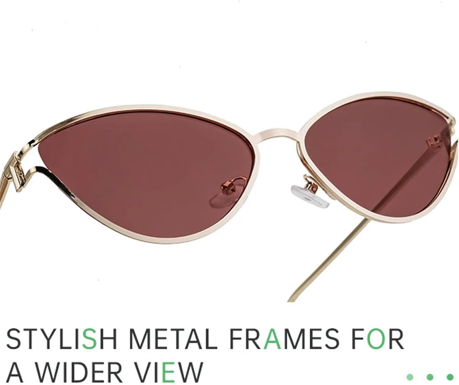 willochra Fashion Women Small Frame Cat Eye Sunglasses Men Vintage Triangle Metal UV400 Shades Sunglasses