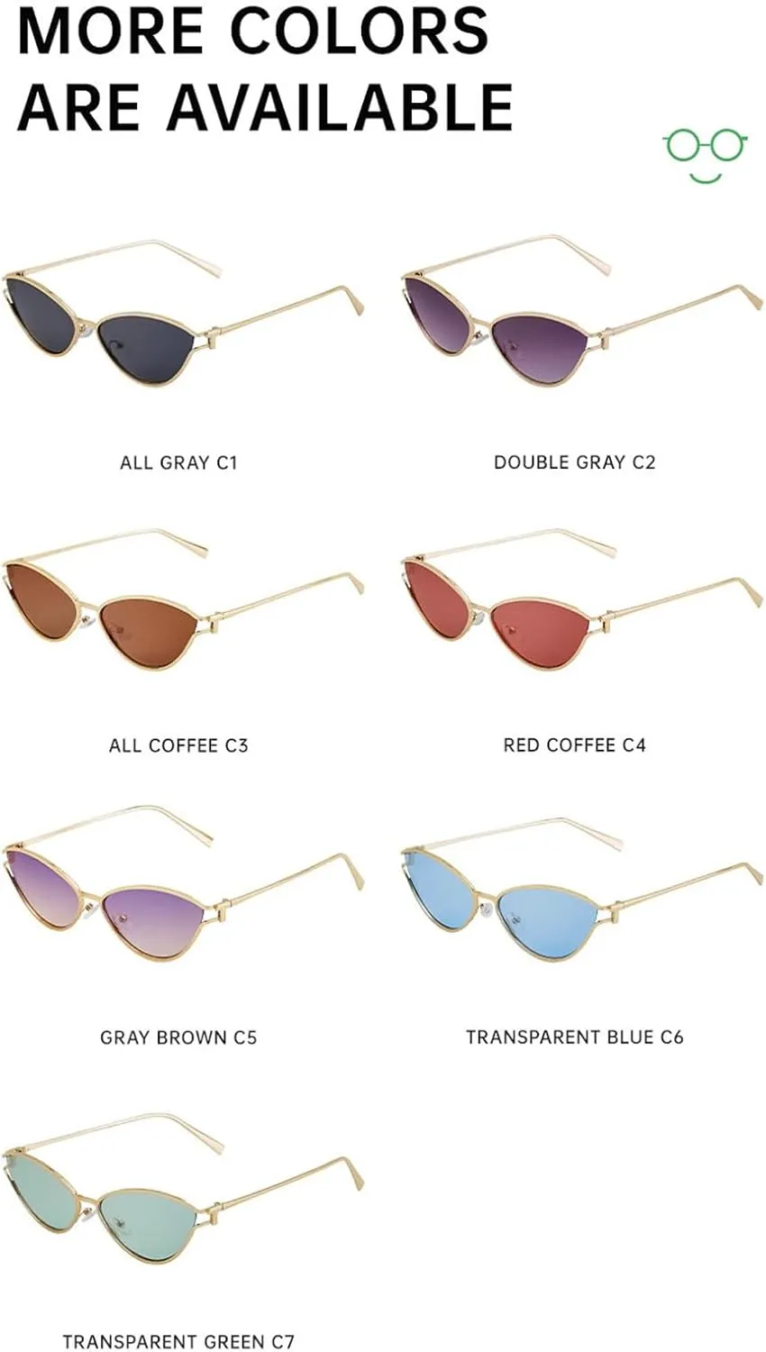 willochra Fashion Women Small Frame Cat Eye Sunglasses Men Vintage Triangle Metal UV400 Shades Sunglasses