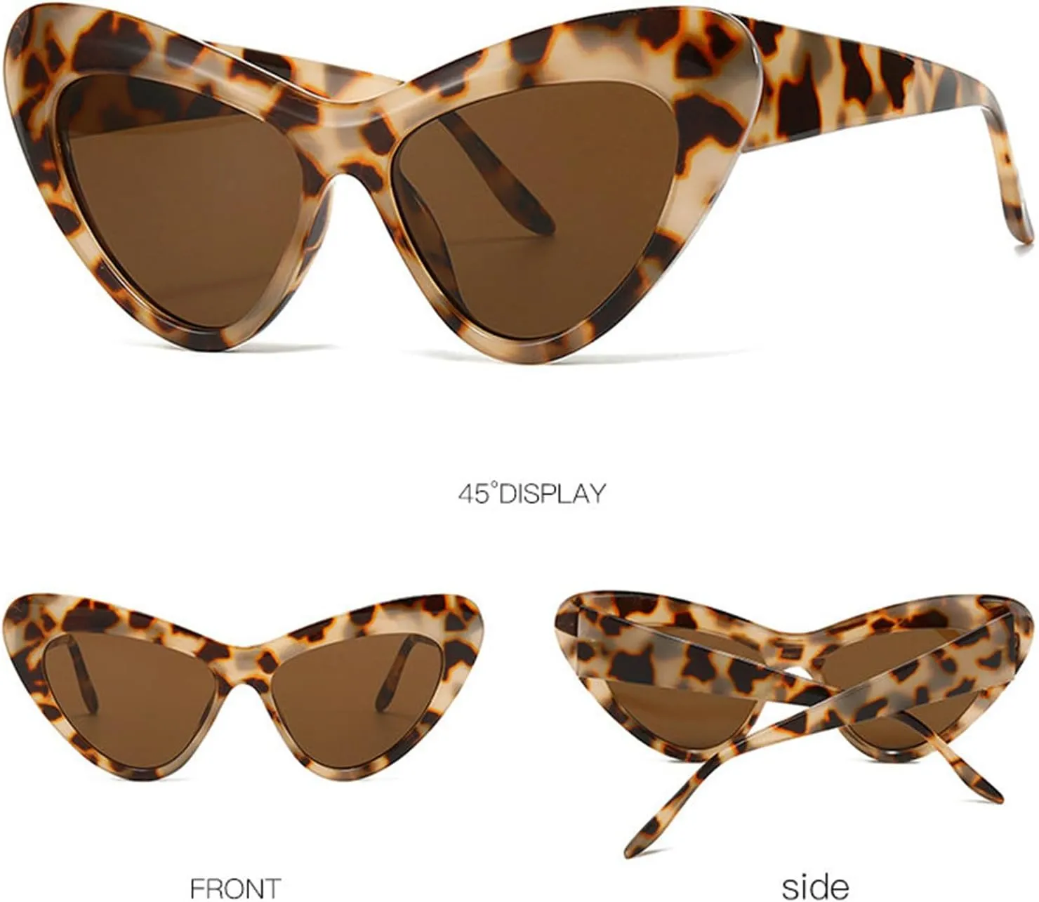 willochra Oversized Vintage Cat Eye Sunglasses Women Men Designer Retro Chic Party Shades sunglasses Popular Black Eyewear