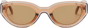 willochra Polygon Women Oval Sunglasses Vintage Gradient Candy Color Shades Cat Eye Trendy Designer Travelling Eyewear