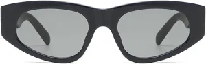 willochra Retro Cat Eye Sunglasses Women Vintage Polygonal Sunglasses Ladies Trendy black Blue Fashion Sun Glasses UV400