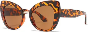 willochra Vintage Cat Eye Sunglasses Women Oval oversized Frame Sun Glasses Female Retro Shades Fashion Gradient Sunglasses