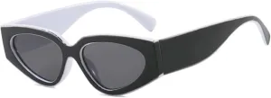 willochra Vintage Cat Eye Women Sunglasses Vintage Small Triangle Trending Sun Glasses for Men Outdoor black Eyewear UV400