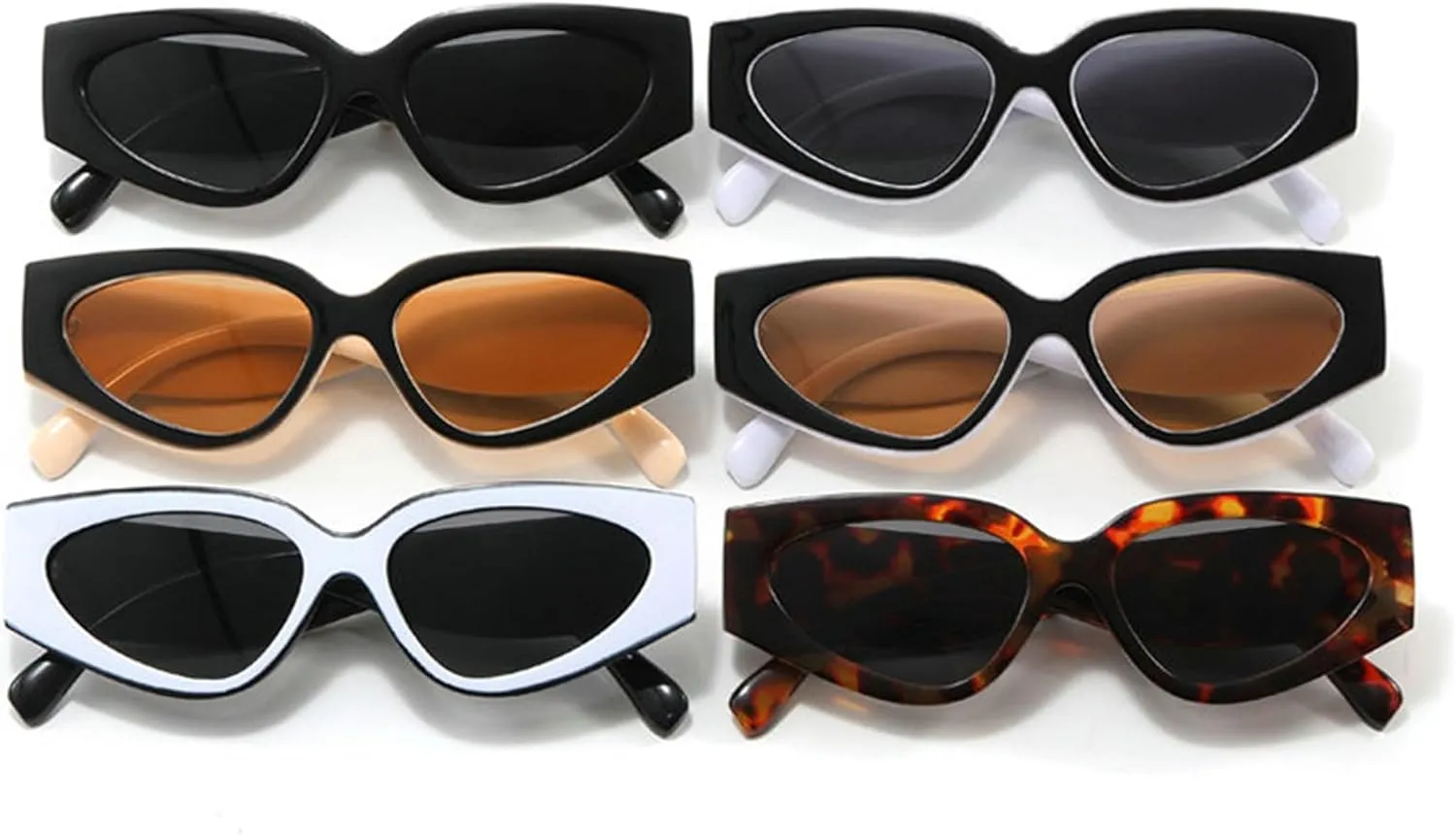 willochra Vintage Cat Eye Women Sunglasses Vintage Small Triangle Trending Sun Glasses for Men Outdoor black Eyewear UV400