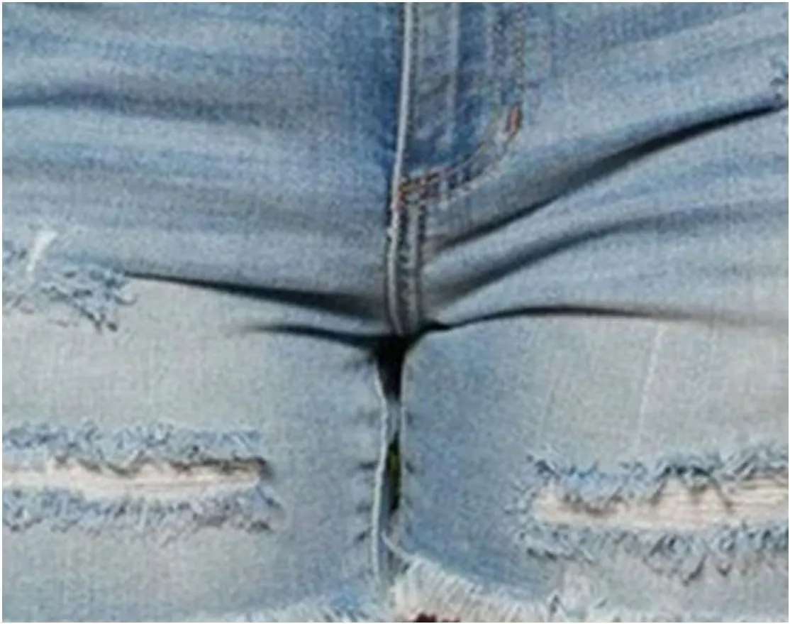 Women Casual Stretchy Denim Shorts High Waisted Ripped Jeans Shorts Distressed Hem Frayed Denim Hot Short