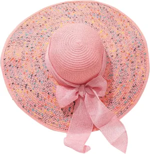 Women Hat Church Dress Fascinator Bridal Tea Party Wedding Hats for Flower Wide Brim Sun Hat