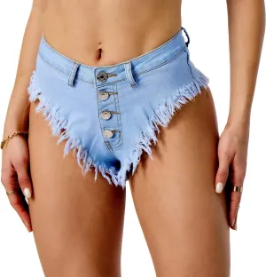 Women Sexy High Waist Denim Jeans Shorts Mini Hot Pants