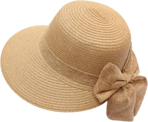 Women Straw Hats Caps Sunbonnet Summer Wide Brim Floppy Beach Sun Visor Bucket Hat Boonie Buckets Hat
