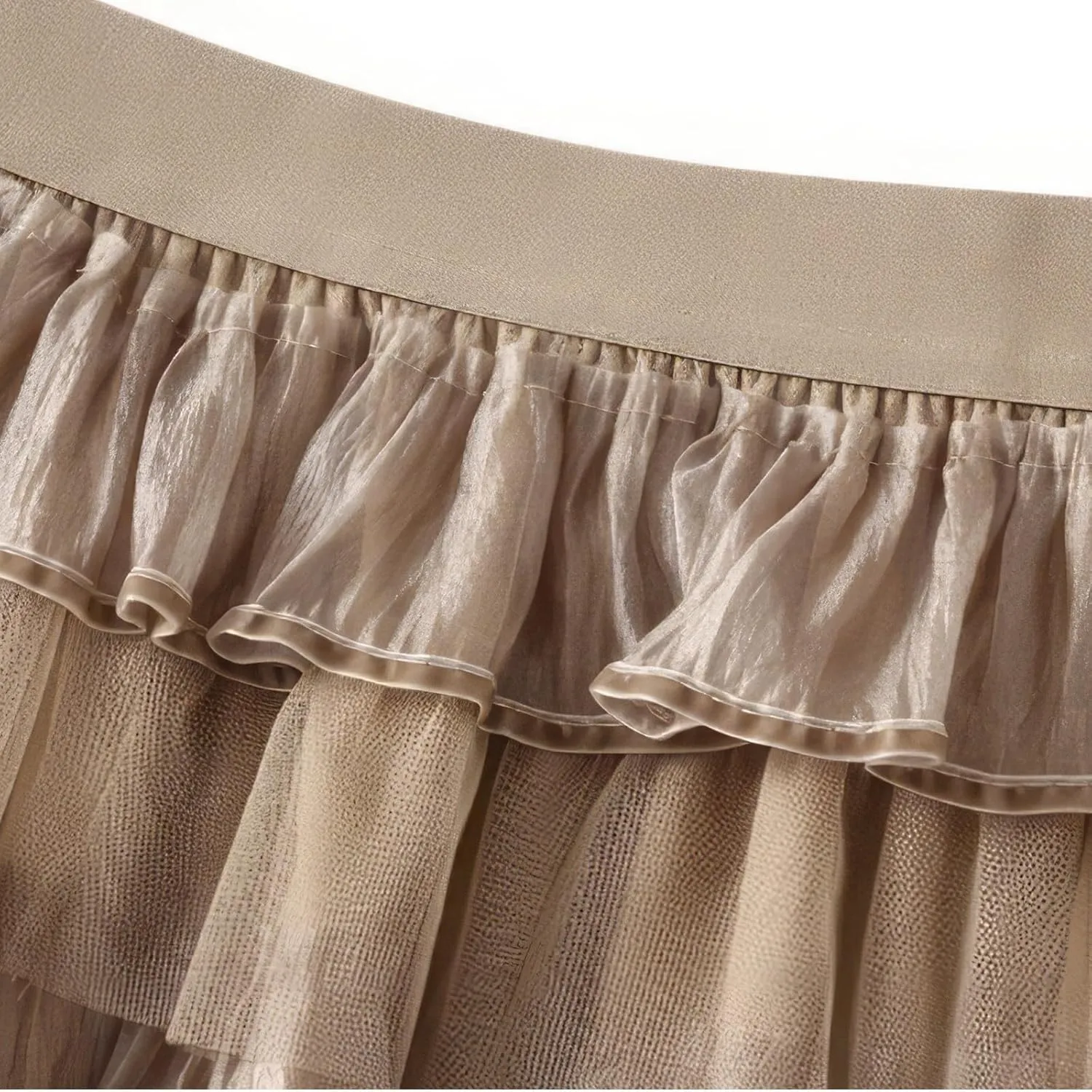 Women Summer High Waist Tiered Long Skirt Elastic Waist Bohemian Print Maxi Skirt A-Line Casual Beach Outfits