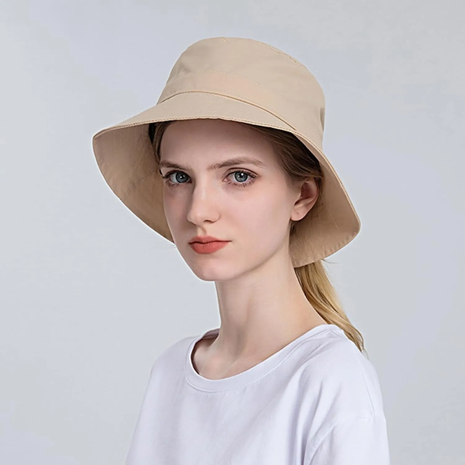 Women Sun Hat Wide Brim Protection Beach Hat Adjustable Bucket Hat Summer Hats Fruit Basket Hat