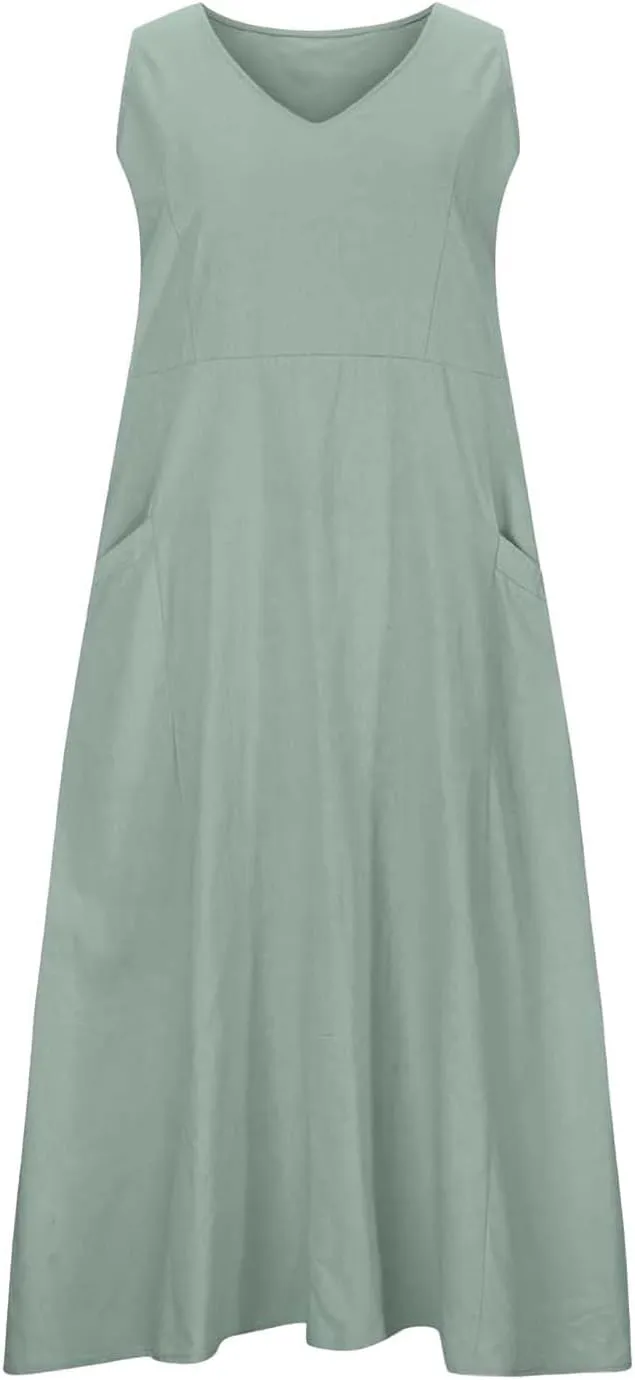 Womens 2025 Elegant Ruffle Sleeve Flared Pocket Dress Splice Loose Dress Flutter Short Sleeve V Neck Button Down