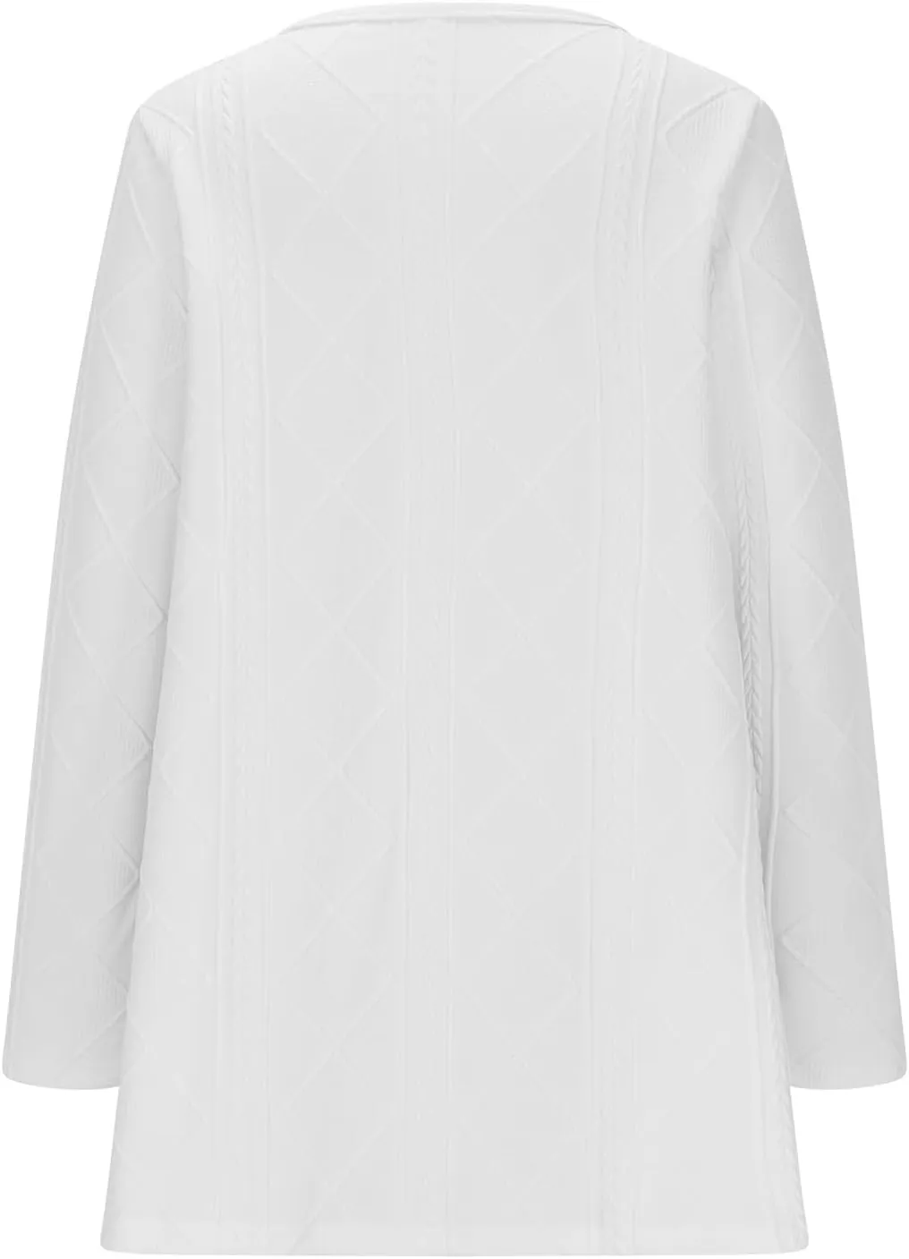 Womens Cable Knit Open Front Cardigan Sweaters Dressy Casual Long Sleeve Lightweight Long Coat Jacket Outwear