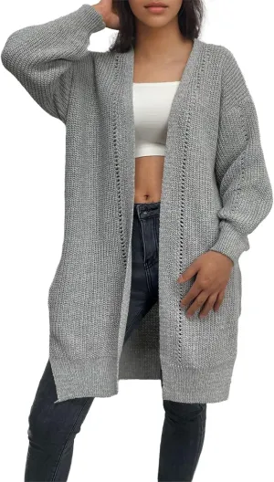 Women's Cardigan Sweater Long Sleeve Oversized Knit Cardigans Women's 2024 Fall Winter Lightweight Soft Outerwear