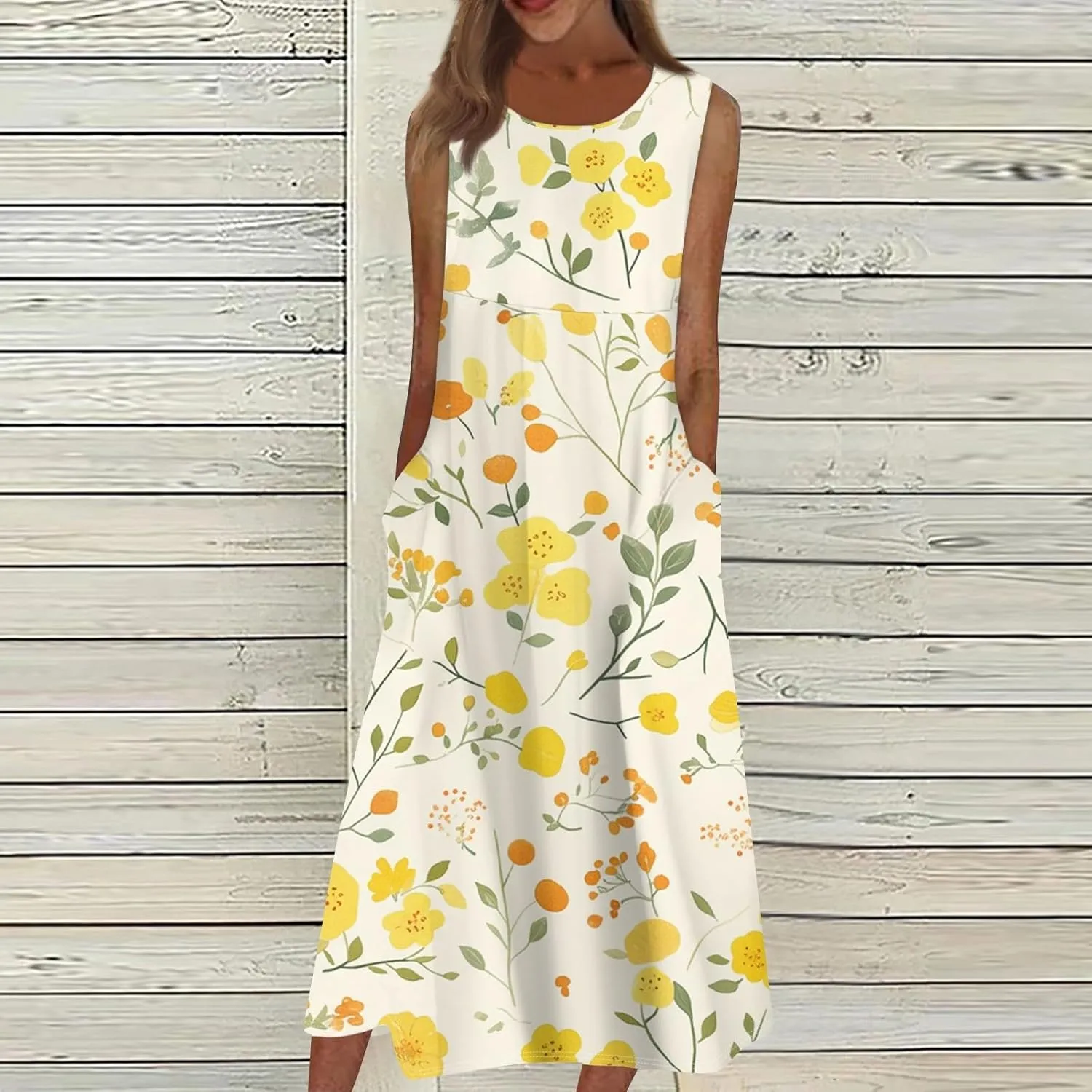Womens Casual Summer Dresses Strapless Garden Party Floral Floral Dresses with Pockets Boho Going Out Summer Outfits