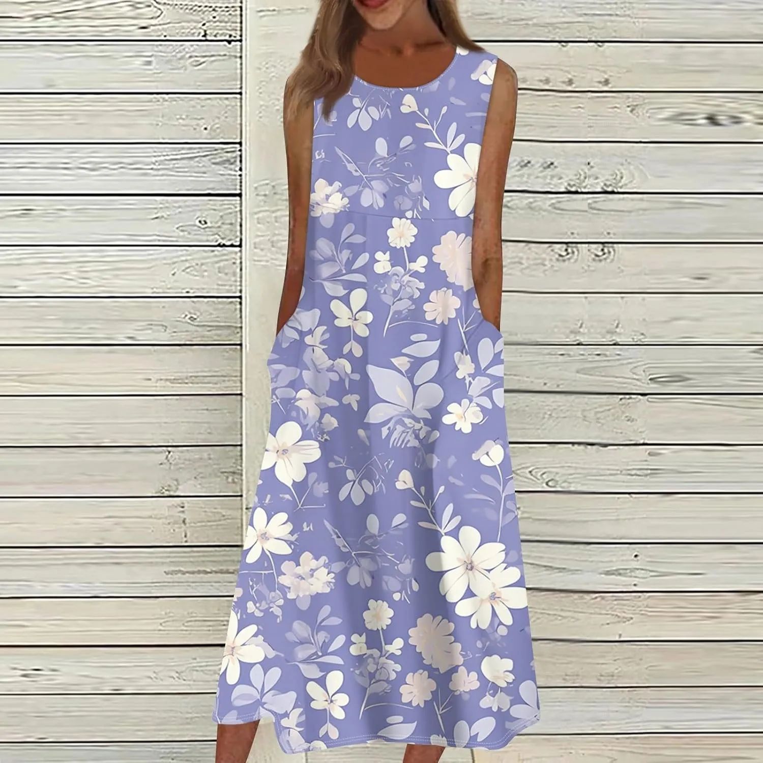 Womens Casual Summer Dresses Strapless Garden Party Floral Floral Dresses with Pockets Boho Going Out Summer Outfits