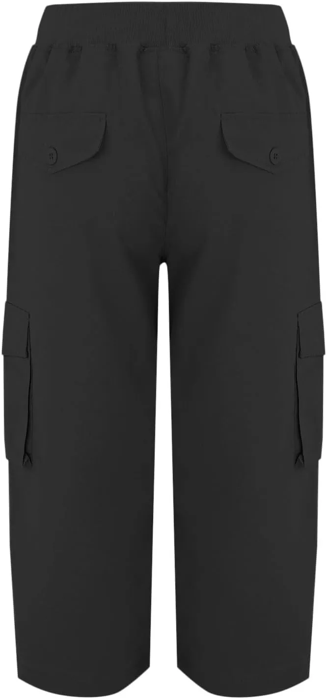 Women's Cotton Linen Summer Floral Pant Trousers High Waist Stretchy Plus Size Pants Beach