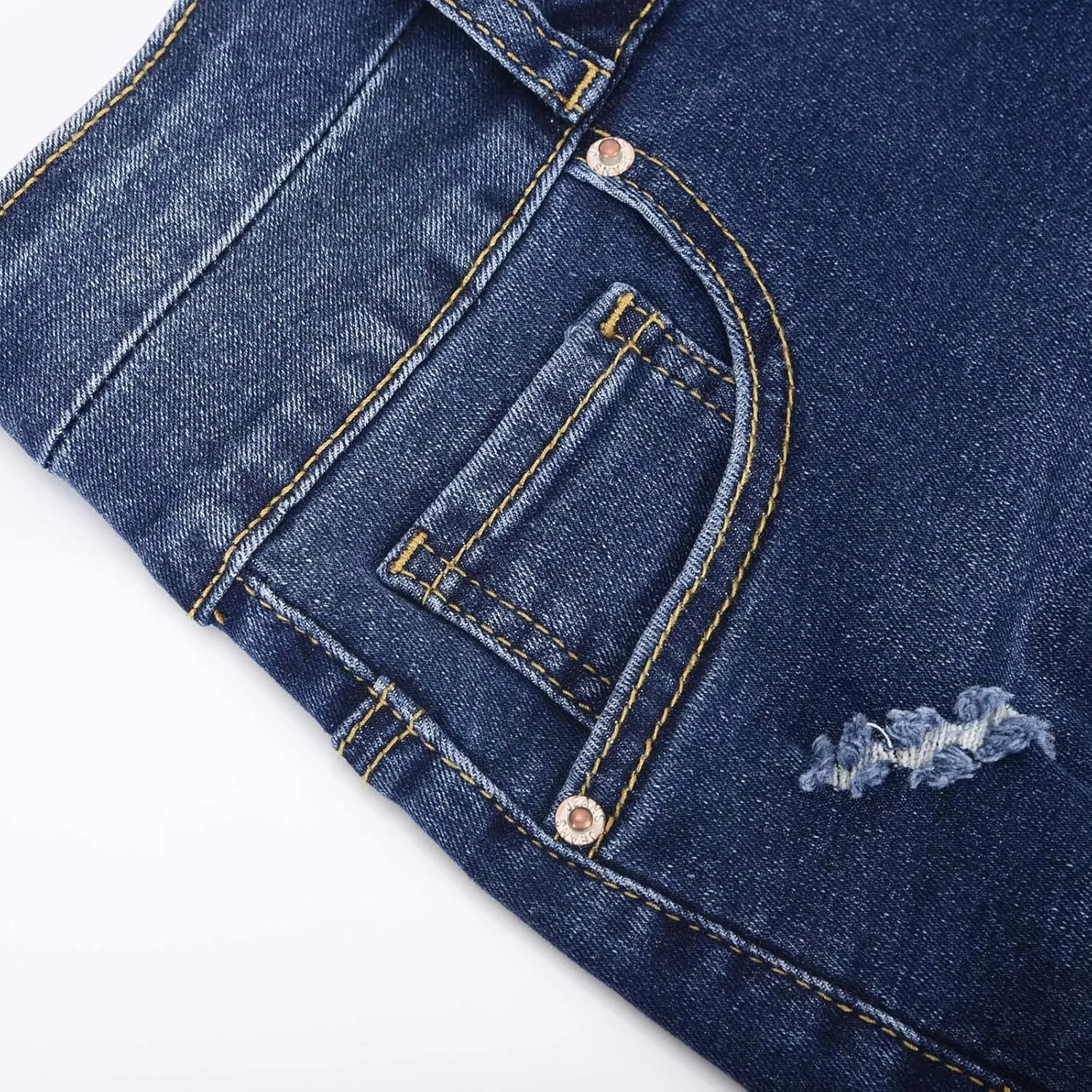 Women's Cut Off Denim Shorts High Waisted Ripped Distressed Jean Shorts Frayed Hem Casual Denim Hot Short with Pocket