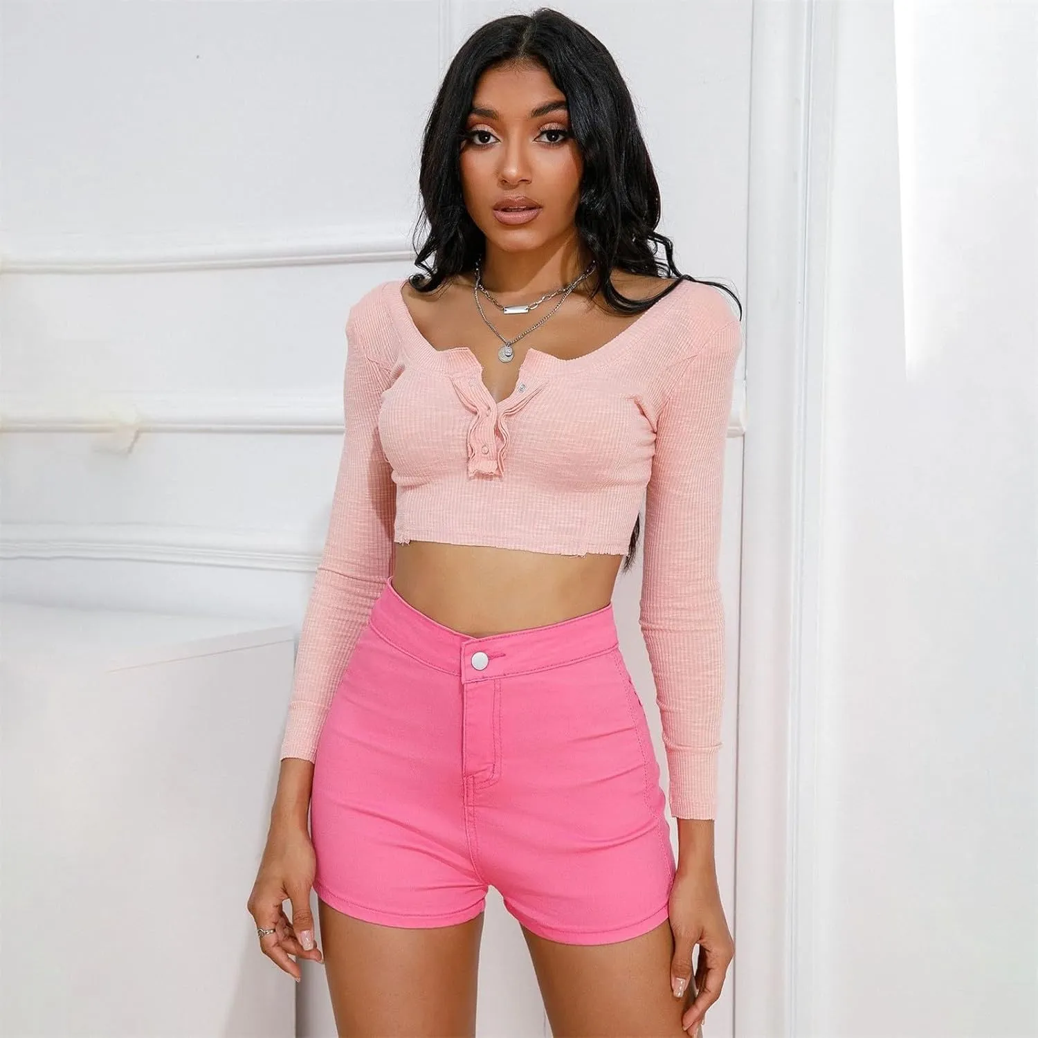 Womens Jean Shorts Casual Lightweight Denim 2025 Trendy Summer Shorts with Pockets