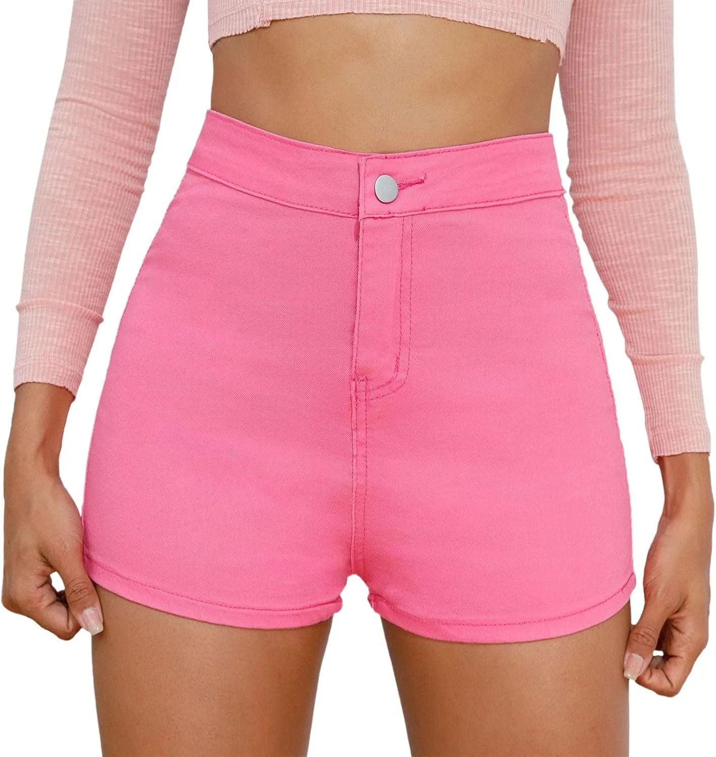 Womens Jean Shorts Casual Lightweight Denim 2025 Trendy Summer Shorts with Pockets