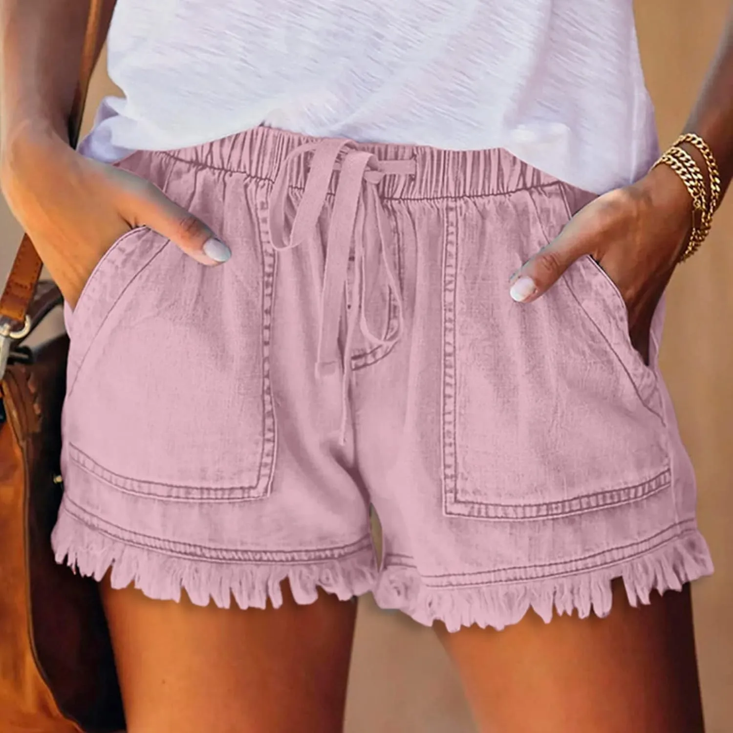 Women's Jean Shorts High Waisted Denim Shorts 2024 Casual Summer Shorts Distressed Cute Jean Shorts Bermuda Shorts
