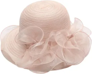 Women's Kentucky Church Derby Racing Horse Organza Hat Bucket Hat Bowler Wedding Dress Party Cap