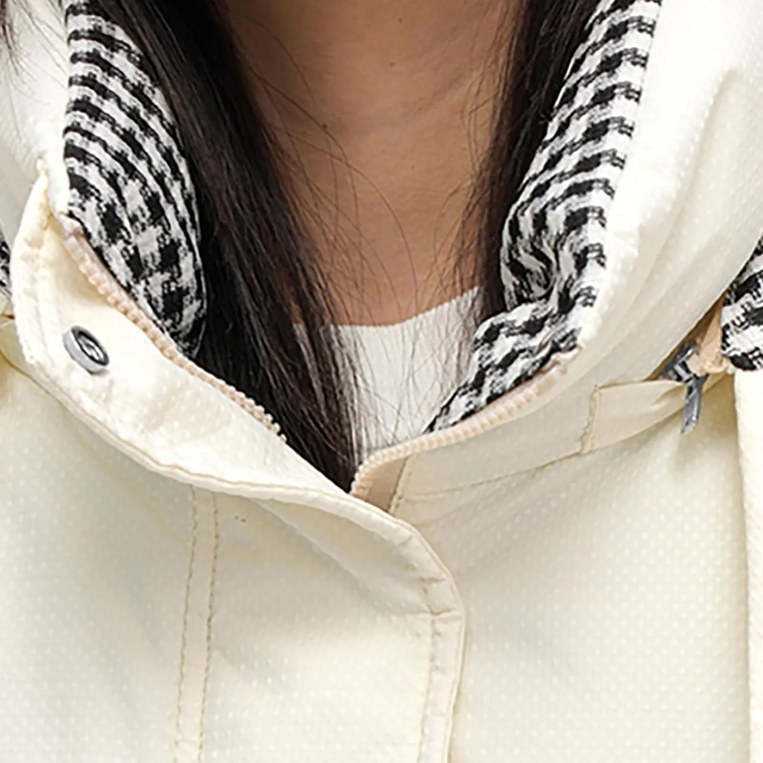 Women's Lightweight Puffer Down Jacket Thickened Winter Warm Stand Collar Long Hooded Coat Quilted Parkas with Pocket