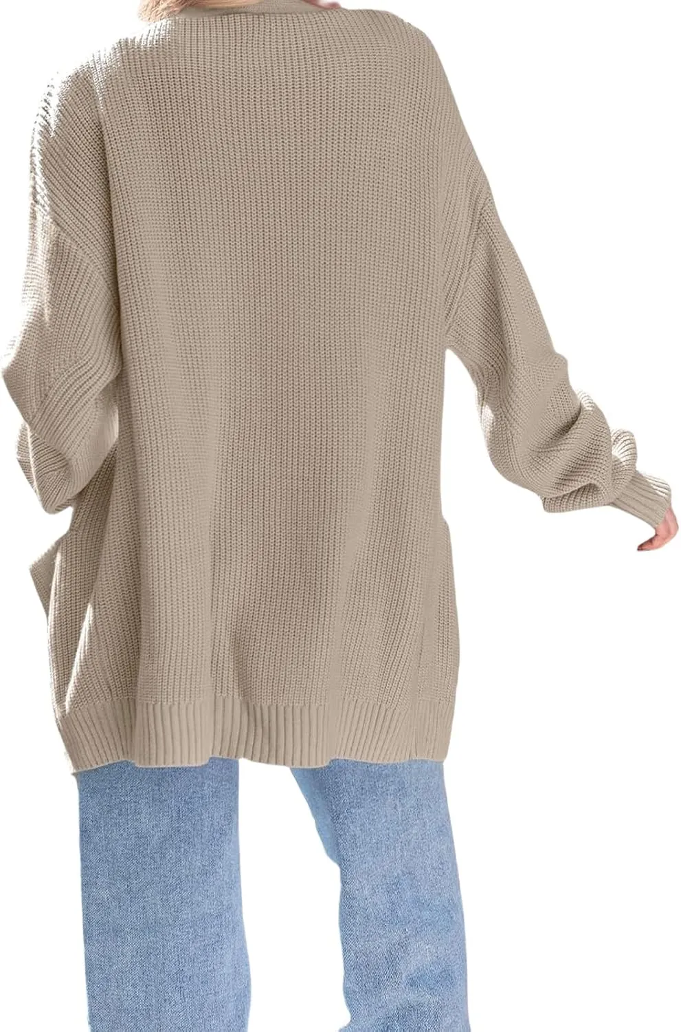 Womens Oversized Cardigans Long Sleeve Open Front Knit Sweaters Fall Trendy Jacket Clothes
