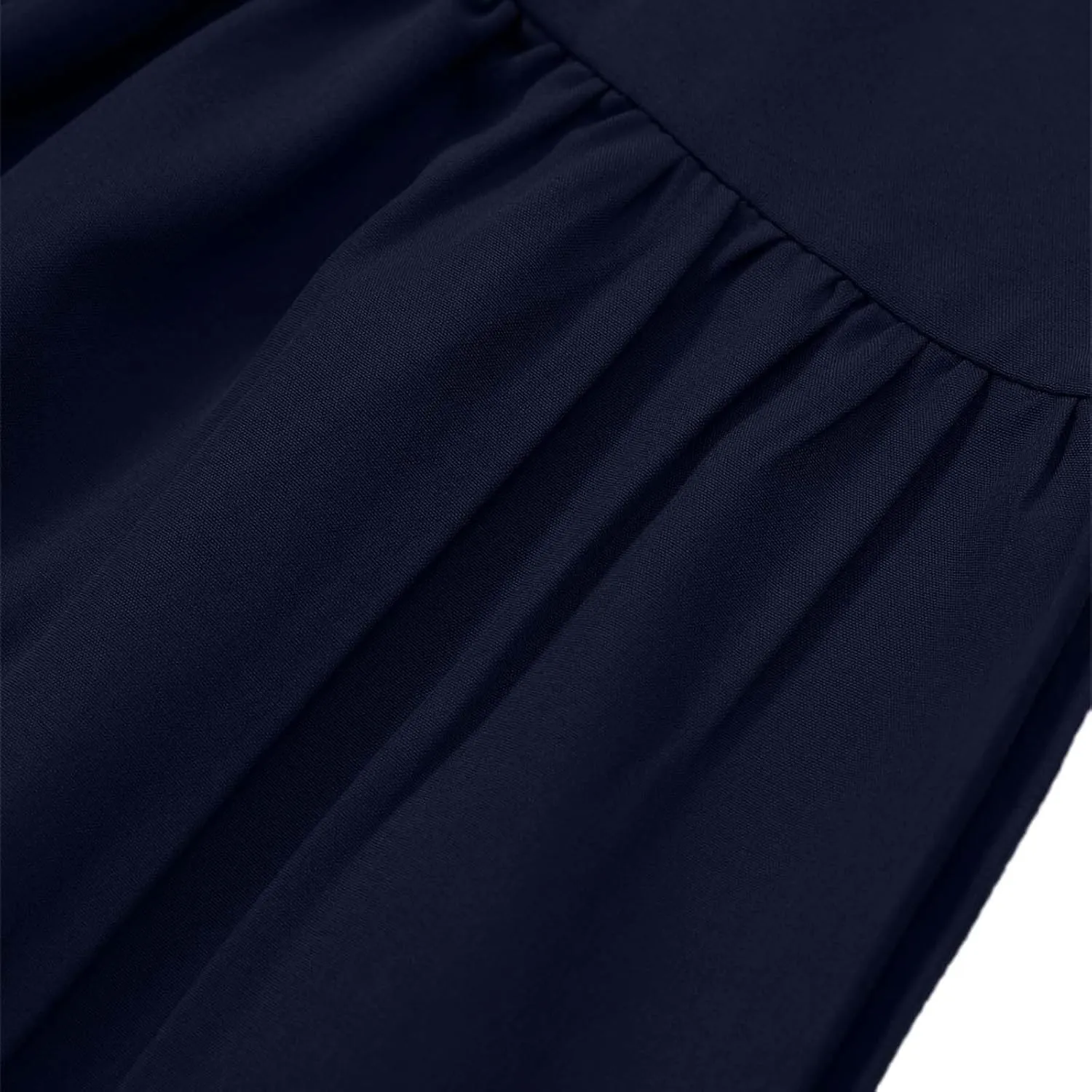 Womens Skirts for Summer Vacation Casual High Elastic Waist Drawstring Ruffles Tummy Control A-Line Loose Midi Skirts