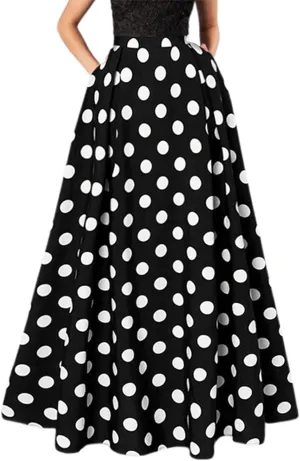 Womens Skirts Midi Length for Summer Vacation Trendy Y2K Vintage Polka Dot Maxi Skirt for Women Trendy Clothes
