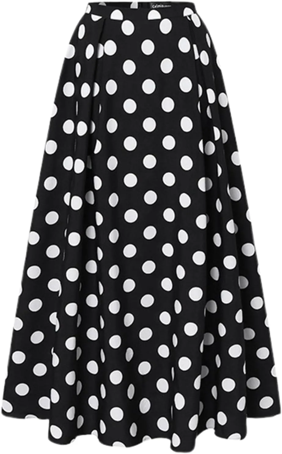 Womens Skirts Midi Length for Summer Vacation Trendy Y2K Vintage Polka Dot Maxi Skirt for Women Trendy Clothes