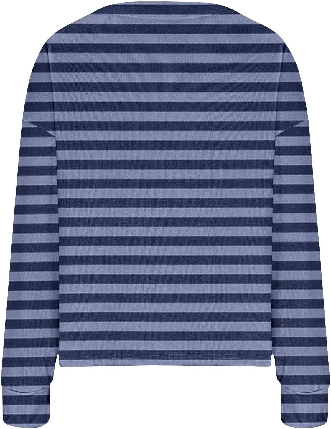 Women's Striped Cardigan Sweater 2024 Lightweight Fall Printed Knit Outerwear Casual V Neck Button Down Coats