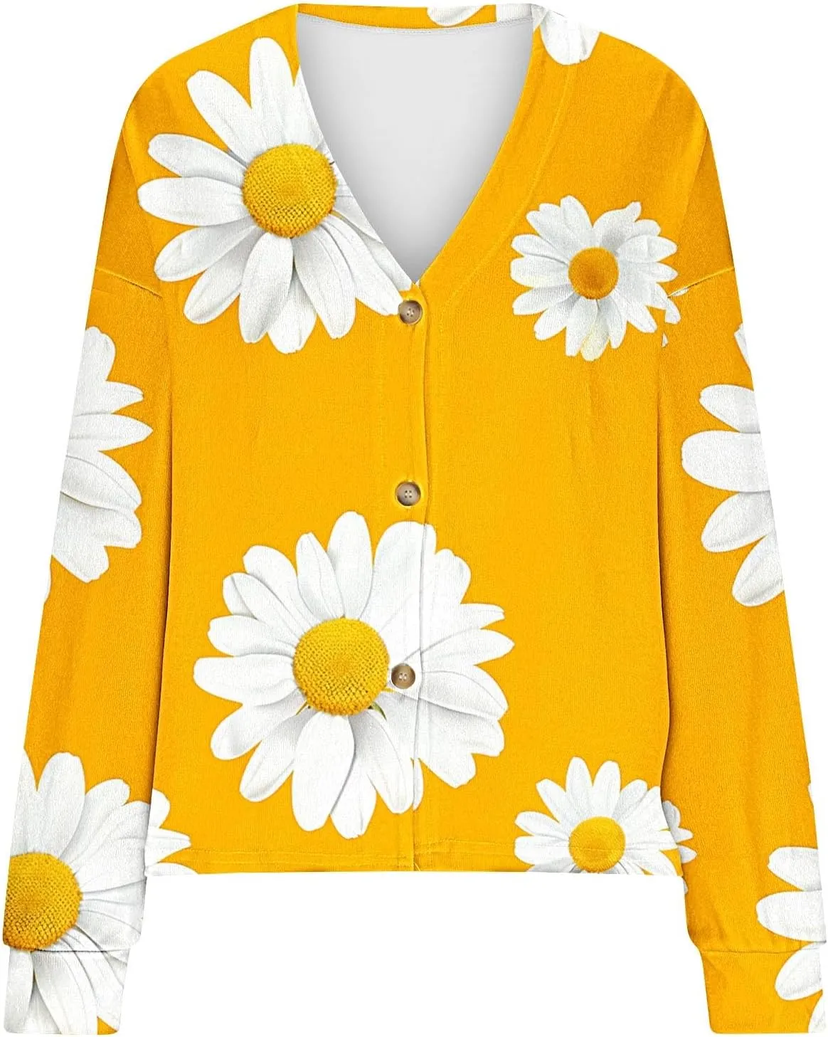 Women's Striped Cardigan Sweater 2024 Lightweight Fall Printed Knit Outerwear Casual V Neck Button Down Coats