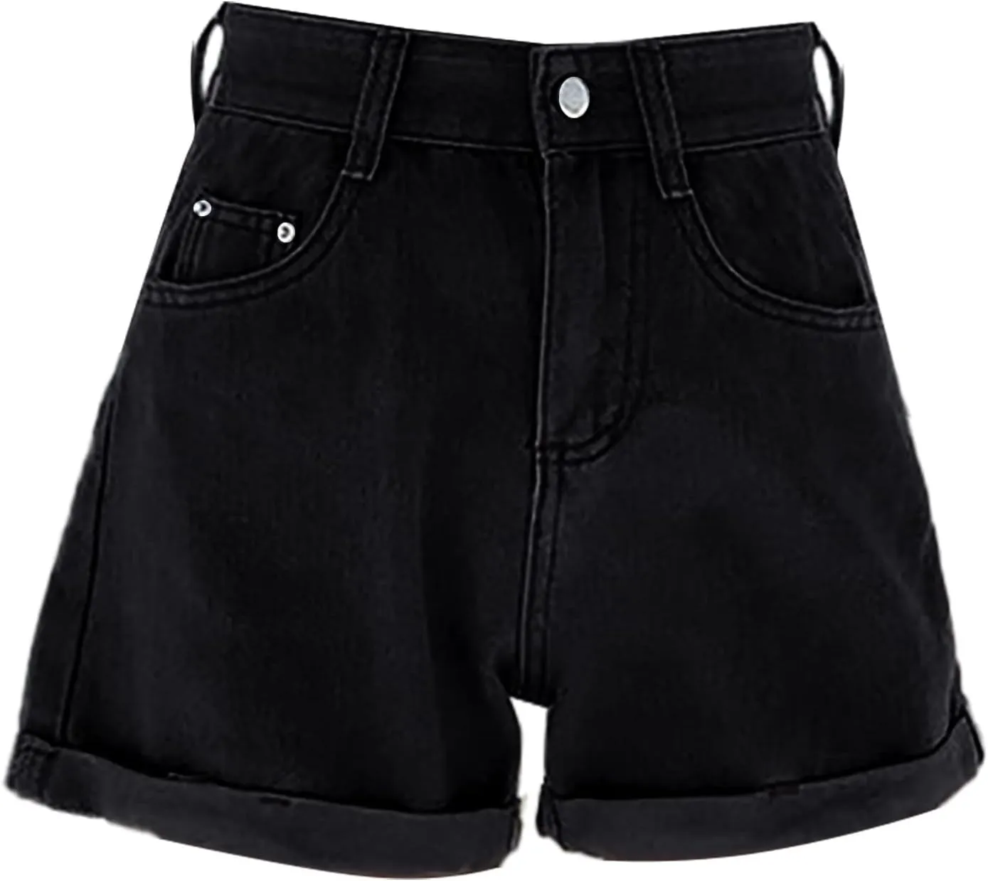 Womens Summer Denim Shorts Casual High Waisted Lightweight Denim 2025 Trendy Summer Shorts with Pockets