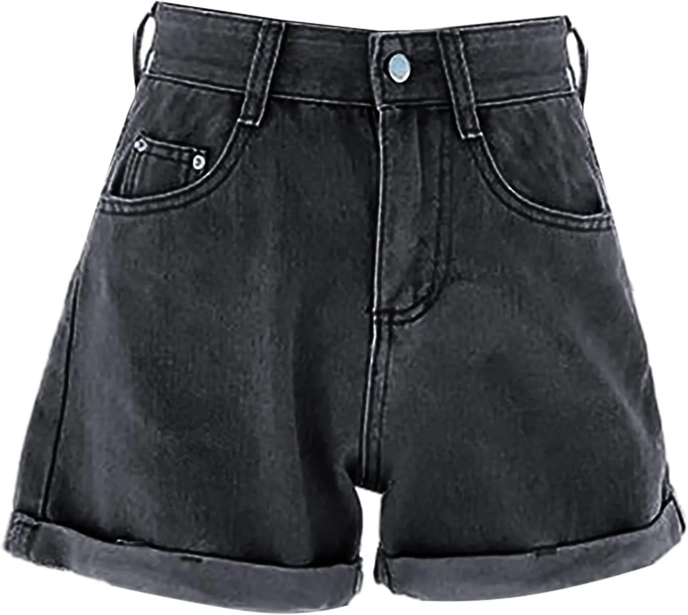 Womens Summer Denim Shorts Casual High Waisted Lightweight Denim 2025 Trendy Summer Shorts with Pockets