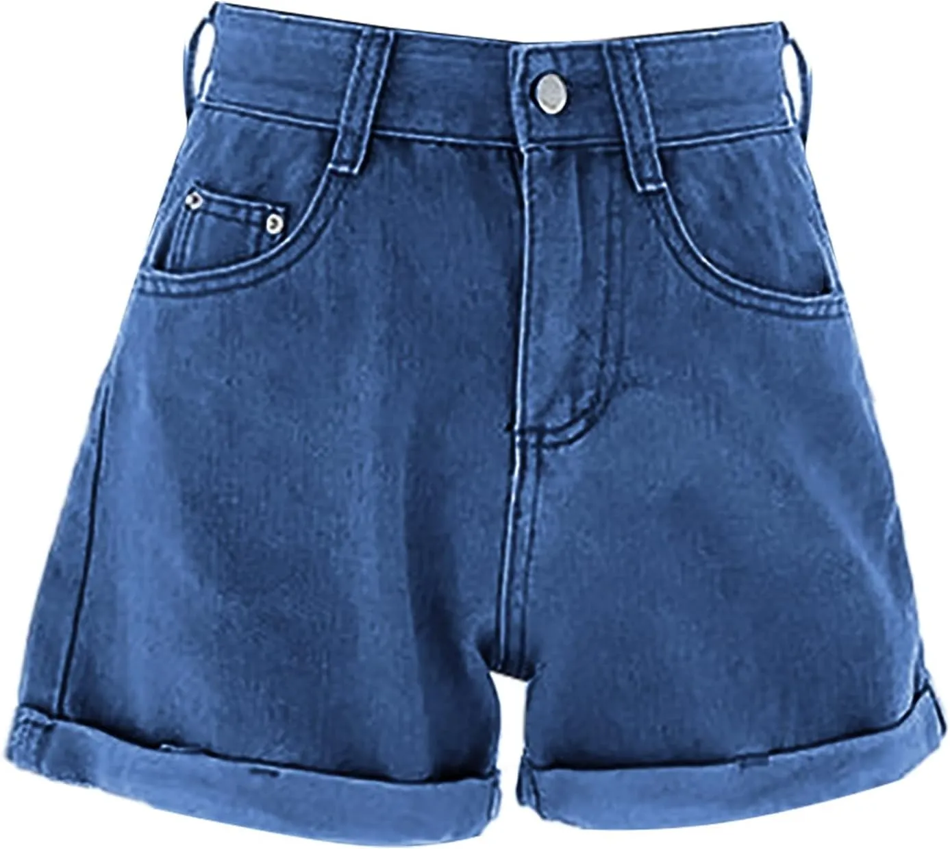Womens Summer Denim Shorts Casual High Waisted Lightweight Denim 2025 Trendy Summer Shorts with Pockets
