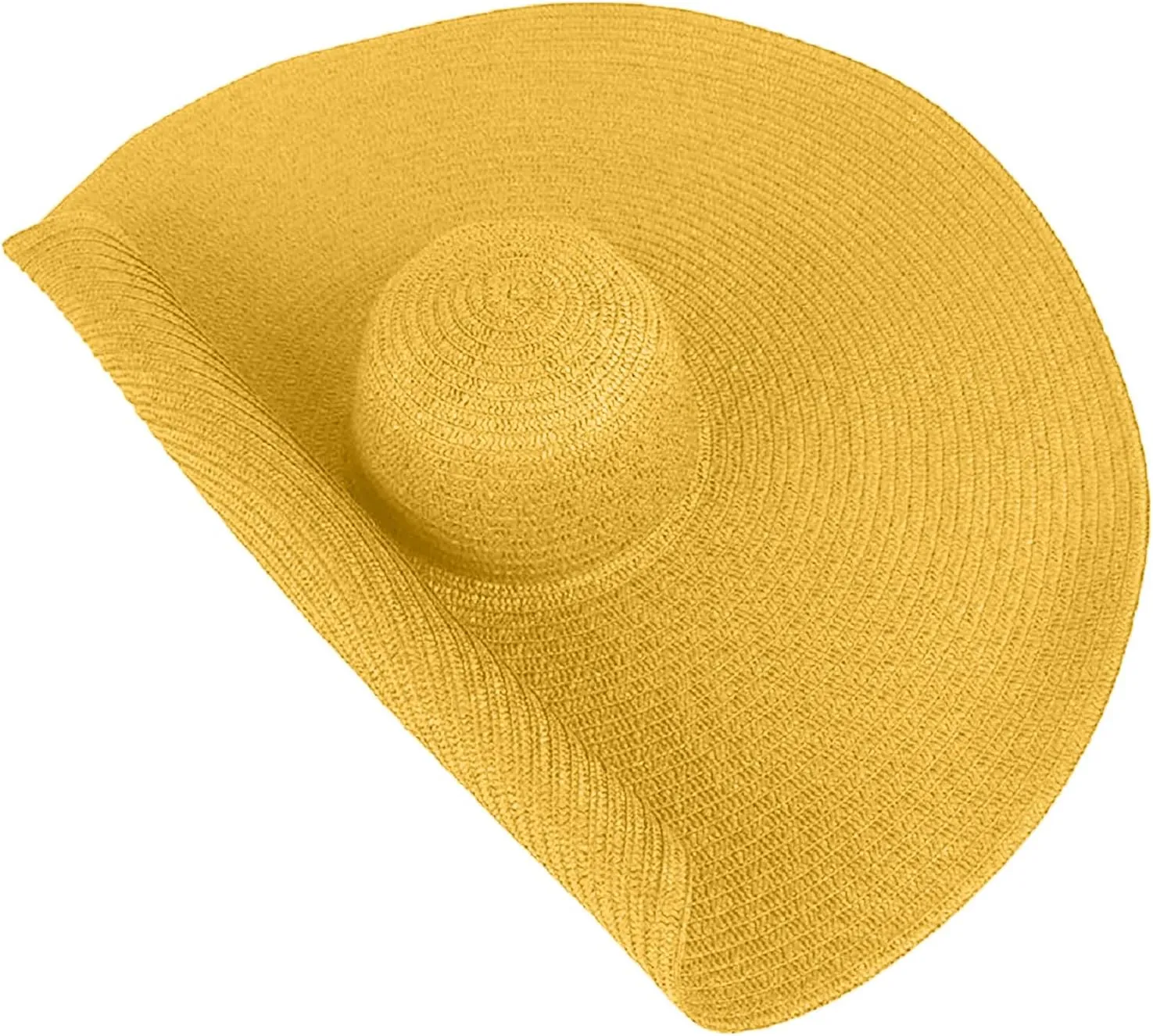 Women's Summer Outdoor Wide Brim Oversized Sun Hat Large Beach Hats for Women Floppy Foldable Straw Sun Hat