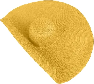 Women's Summer Outdoor Wide Brim Oversized Sun Hat Large Beach Hats for Women Floppy Foldable Straw Sun Hat