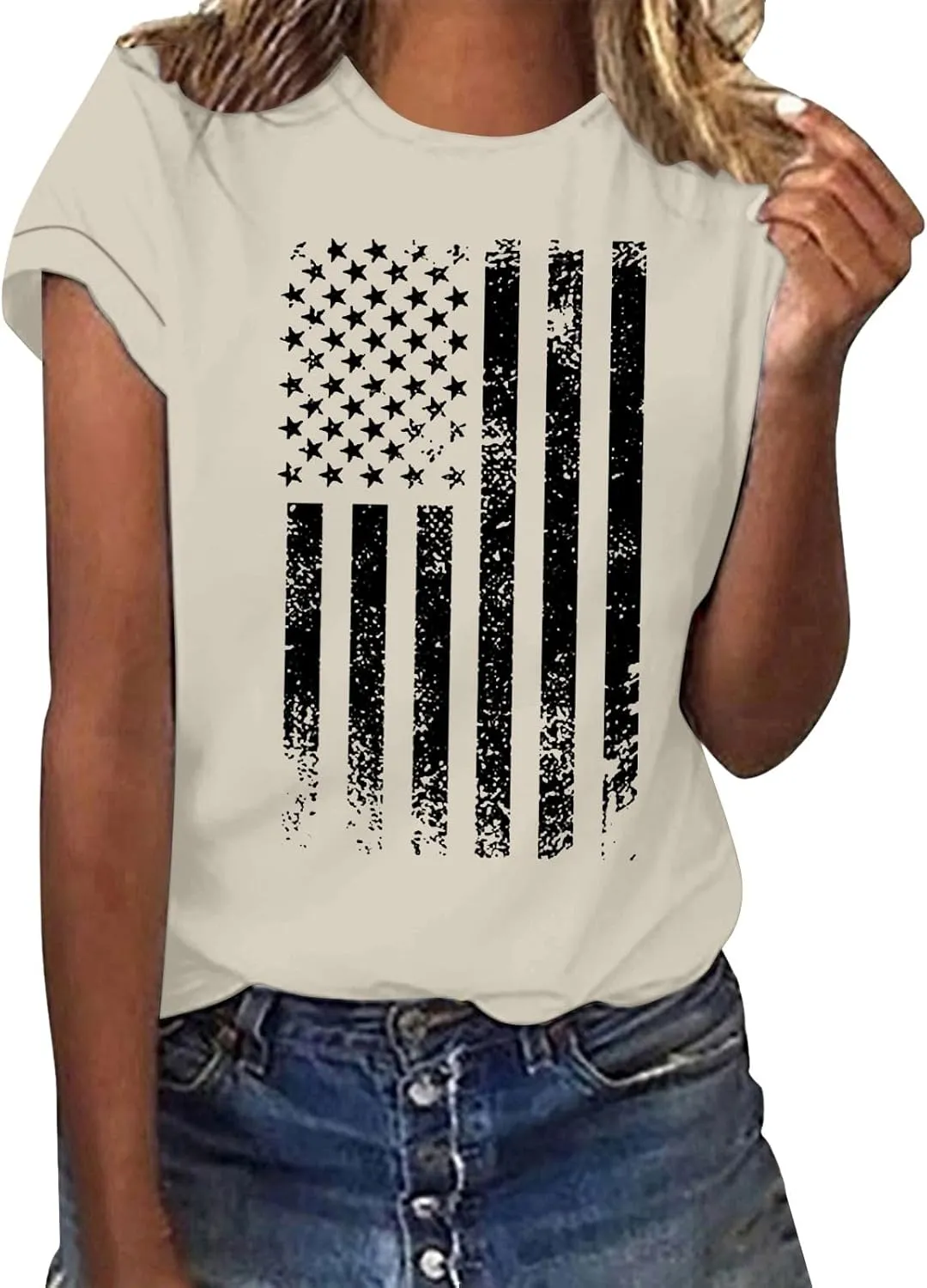Womens Summer Short Sleeve T Shirt Oversized Crew Neck Floral Graphic Tees Casual Cute Summer Blouses Trendy Outfits