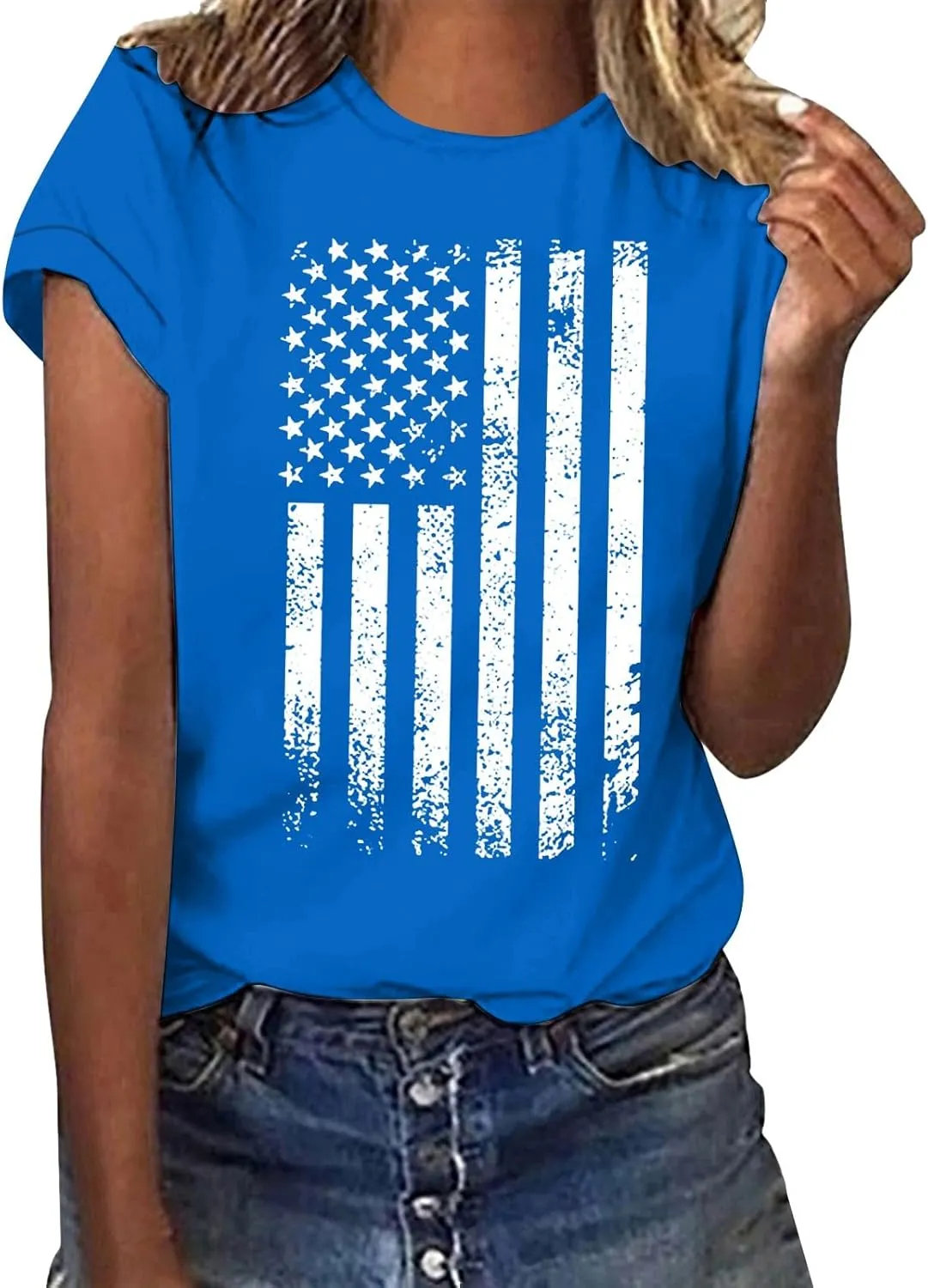 Womens Summer Short Sleeve T Shirt Oversized Crew Neck Floral Graphic Tees Casual Cute Summer Blouses Trendy Outfits
