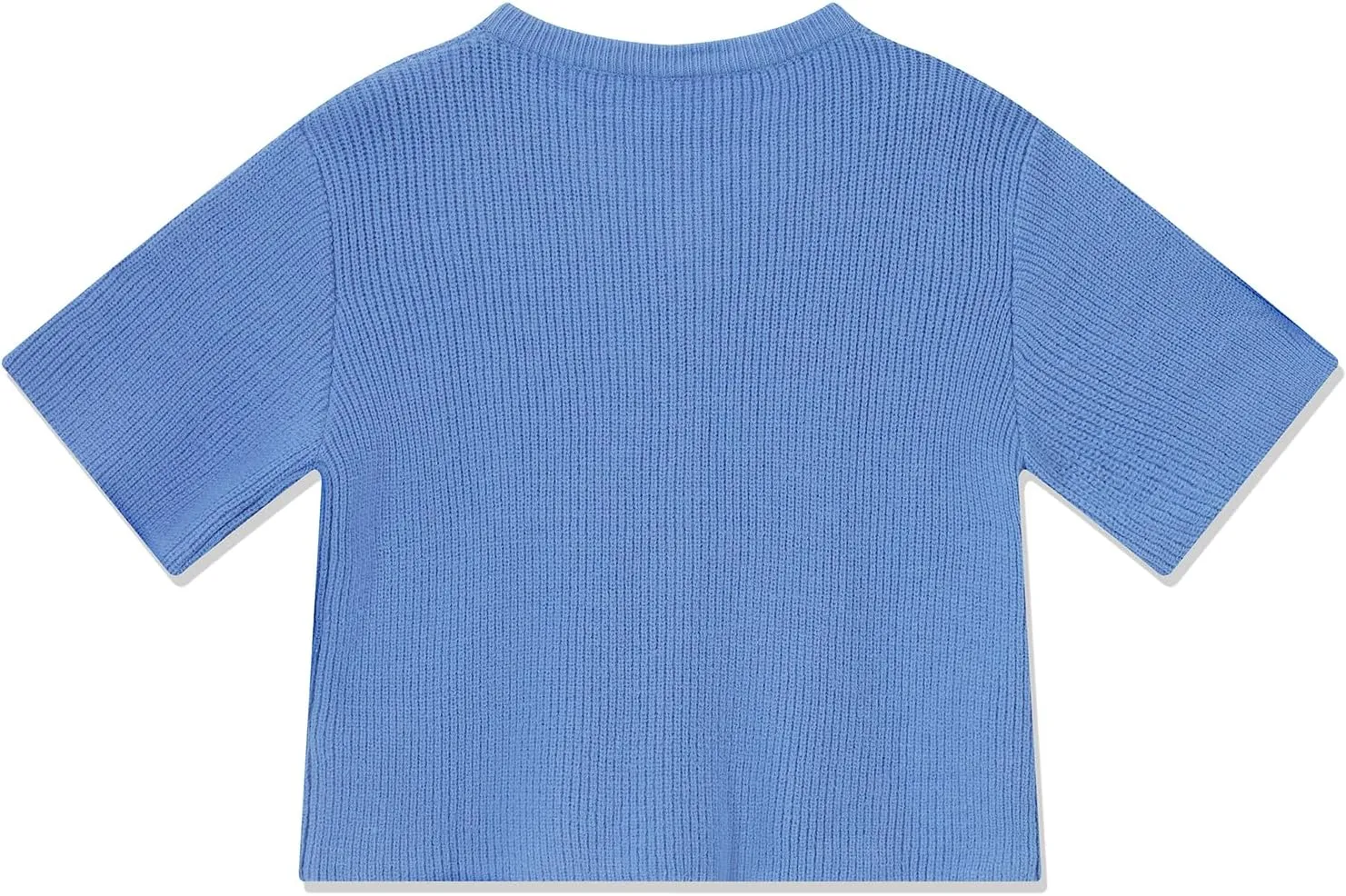 Women's Y2K Button Down Cardigans Shirts Summer Short Sleeve Knitted Blouse Top Going Out Cropped Knit Tops