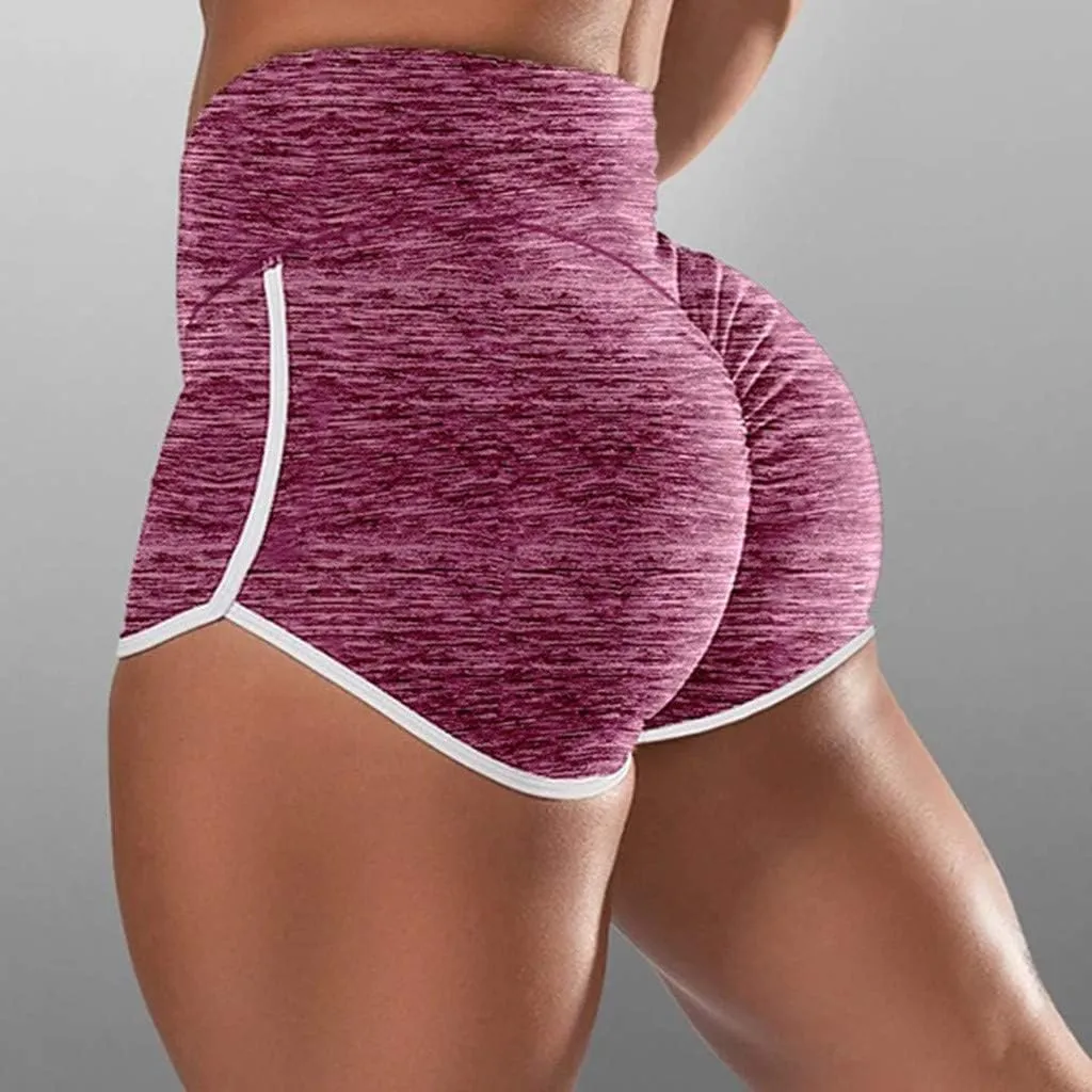 Yoga Shorts for Women High Waist Seamless Sculpting Compression Active Shorts with Lightweight FabricCasual Sports