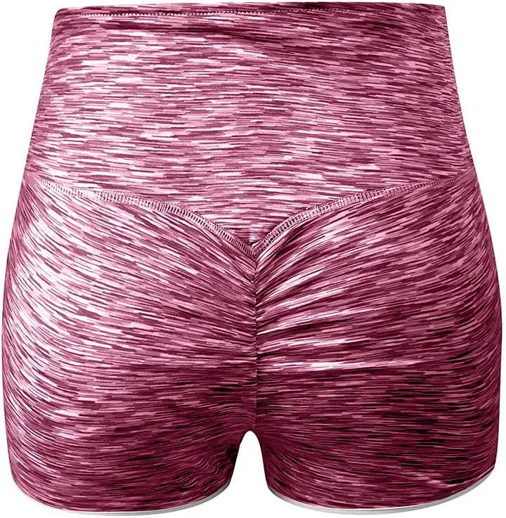 Yoga Shorts for Women High Waist Seamless Sculpting Compression Active Shorts with Lightweight FabricCasual Sports