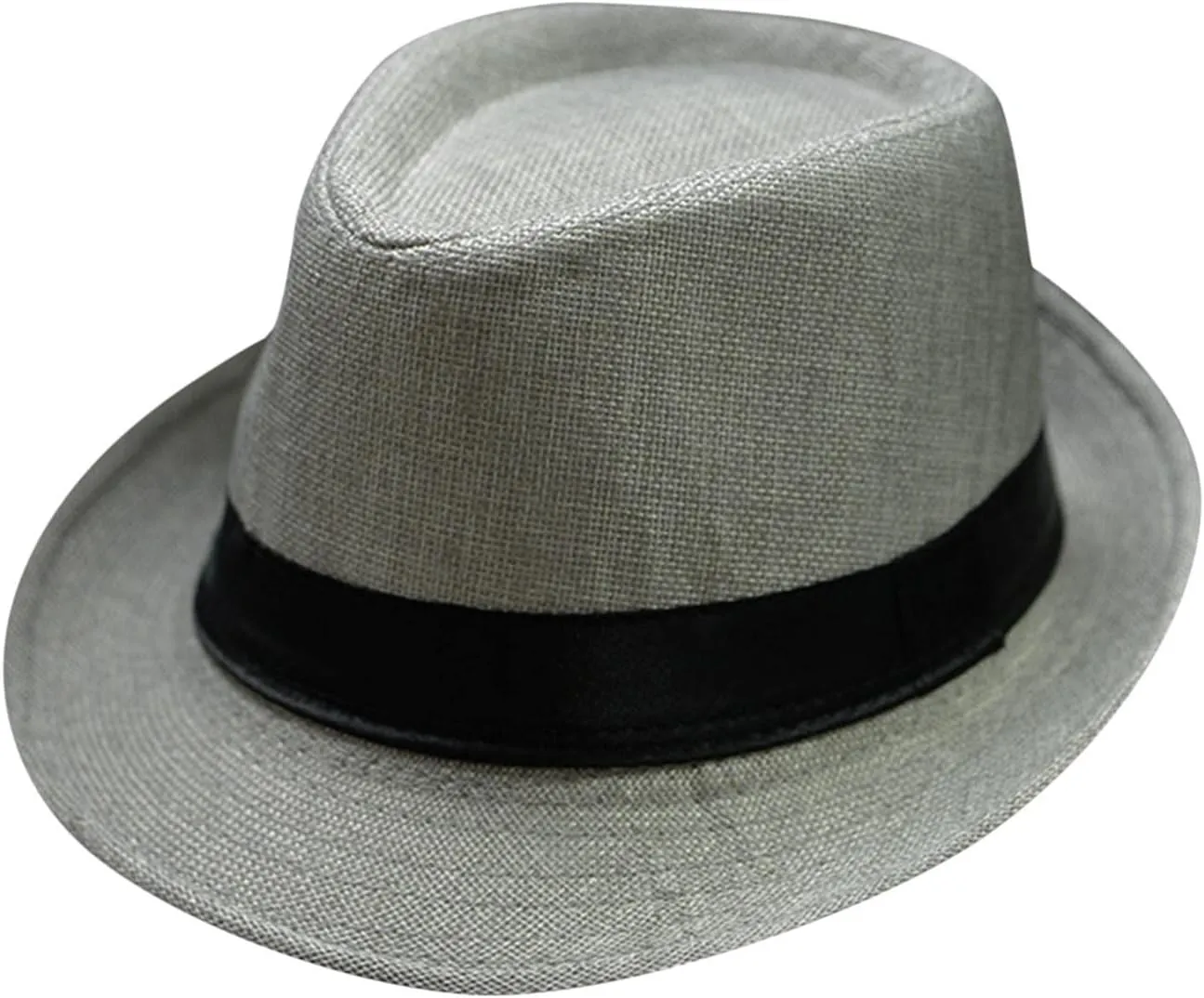 YOLAI Men Women Stra𝐰 Fedora Trilb𝐲 Hat Stra𝐰 Sun Hat Panama Hat Beach Sun Hat Short Brim Jazz Cap Cowboy Hat
