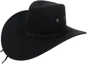 YOLAI Western Cowboy Hat for Women Men Small Short Wide Brim Beach Cowgir𝐥S Cattleman Cowboys Hats