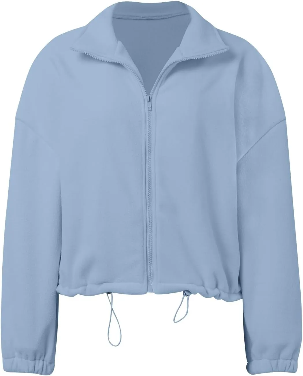 Zip Up Hoodie Women Oversized Sweatshirt Fleece Cropped Jacket Trendy Fleece Jacket Workout Coat Anorak plus Size Womens Coat