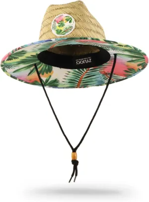 Zylioo Oversize XXL Straw Hat for Men,XL Women Wide Brim Lifeguard Hat,Large Beach Sun Hat UPF 50  for Sun Protection