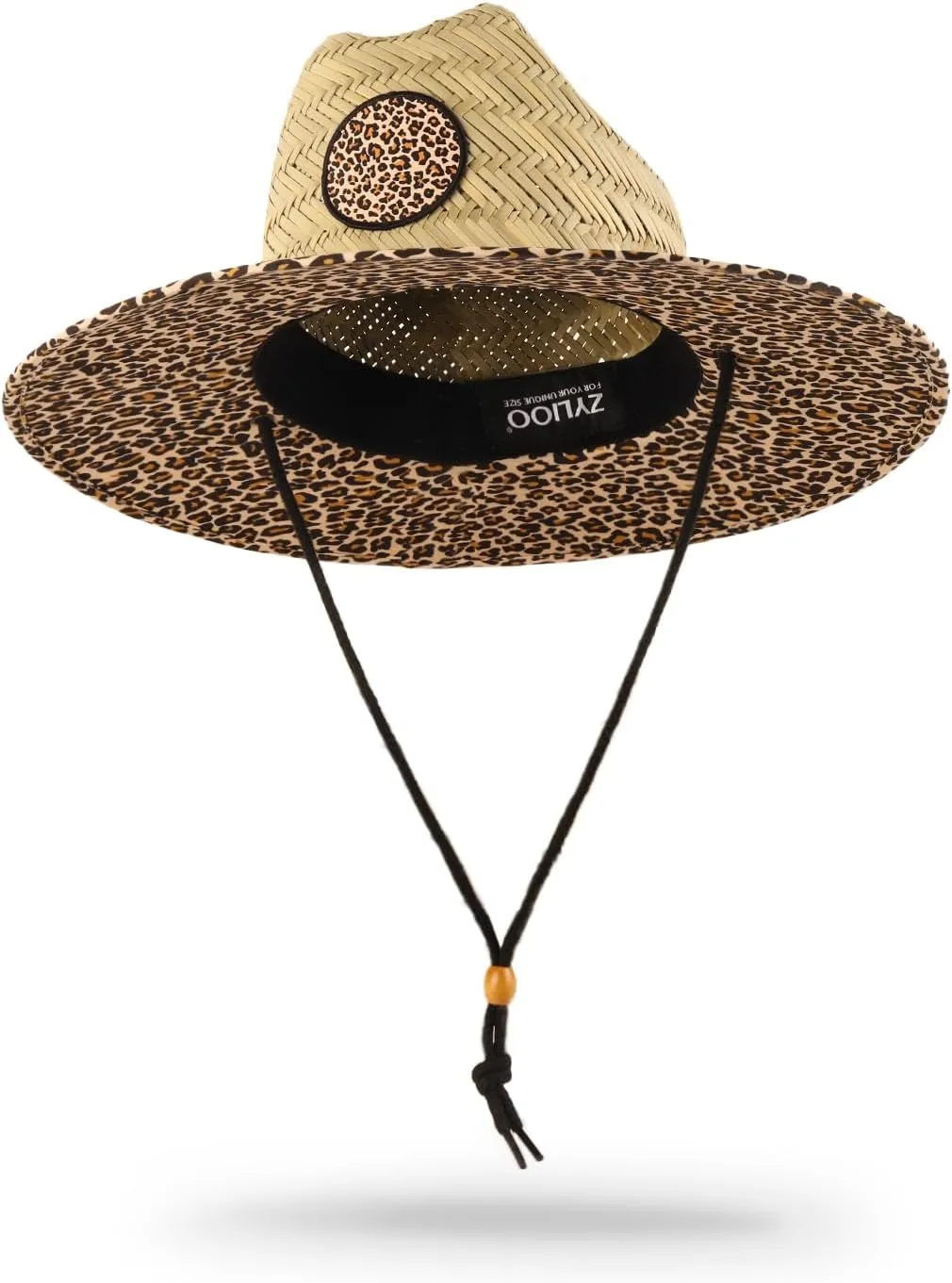 Zylioo Oversize XXL Straw Hat for Men,XL Women Wide Brim Lifeguard Hat,Large Beach Sun Hat UPF 50  for Sun Protection
