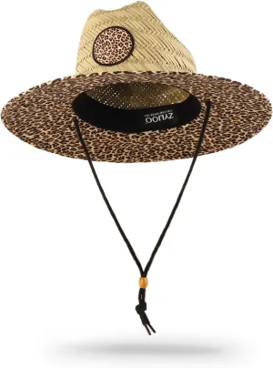 Zylioo Oversize XXL Straw Hat for Men,XL Women Wide Brim Lifeguard Hat,Large Beach Sun Hat UPF 50  for Sun Protection
