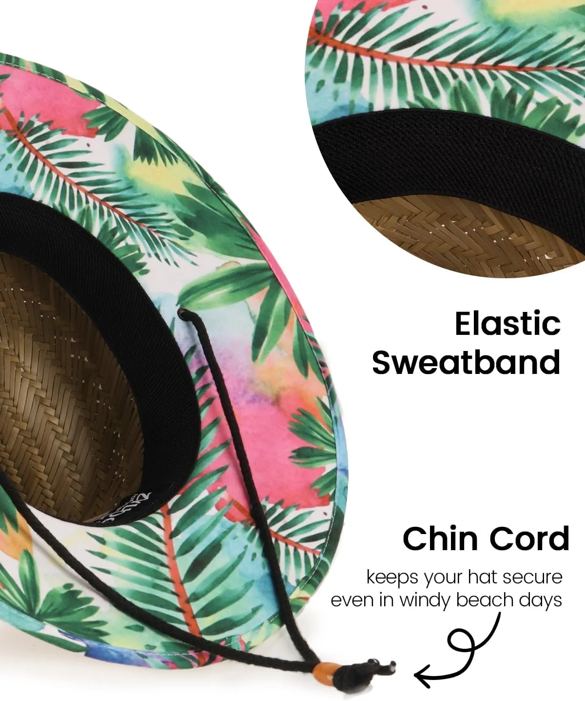 Zylioo Oversize XXL Straw Hat for Men,XL Women Wide Brim Lifeguard Hat,Large Beach Sun Hat UPF 50  for Sun Protection